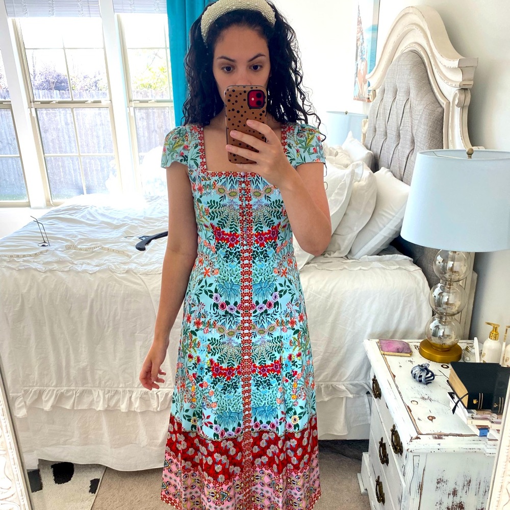 NWT Alice and Olivia Floral Midi Dress